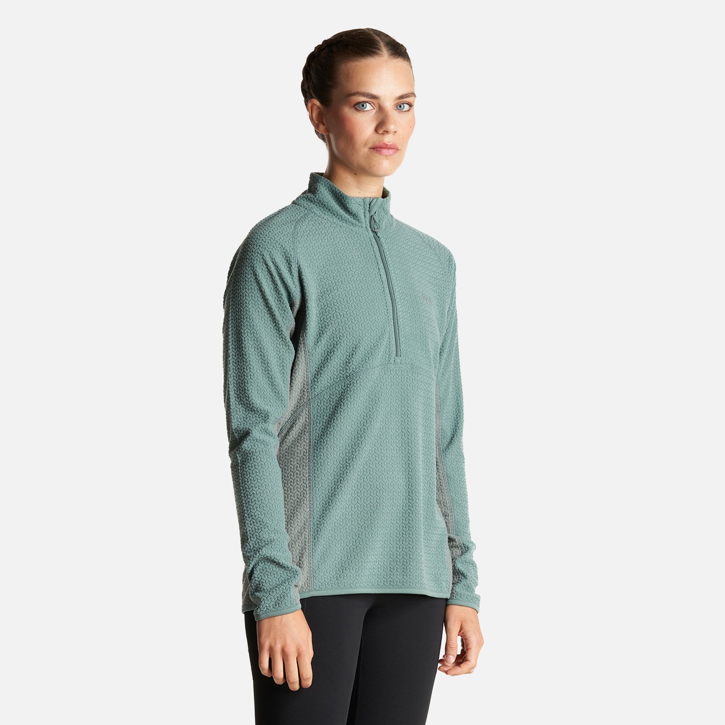 Poleron Mujer Jacaranda Nano-F 14 Zip Jade Oscuro Lippi