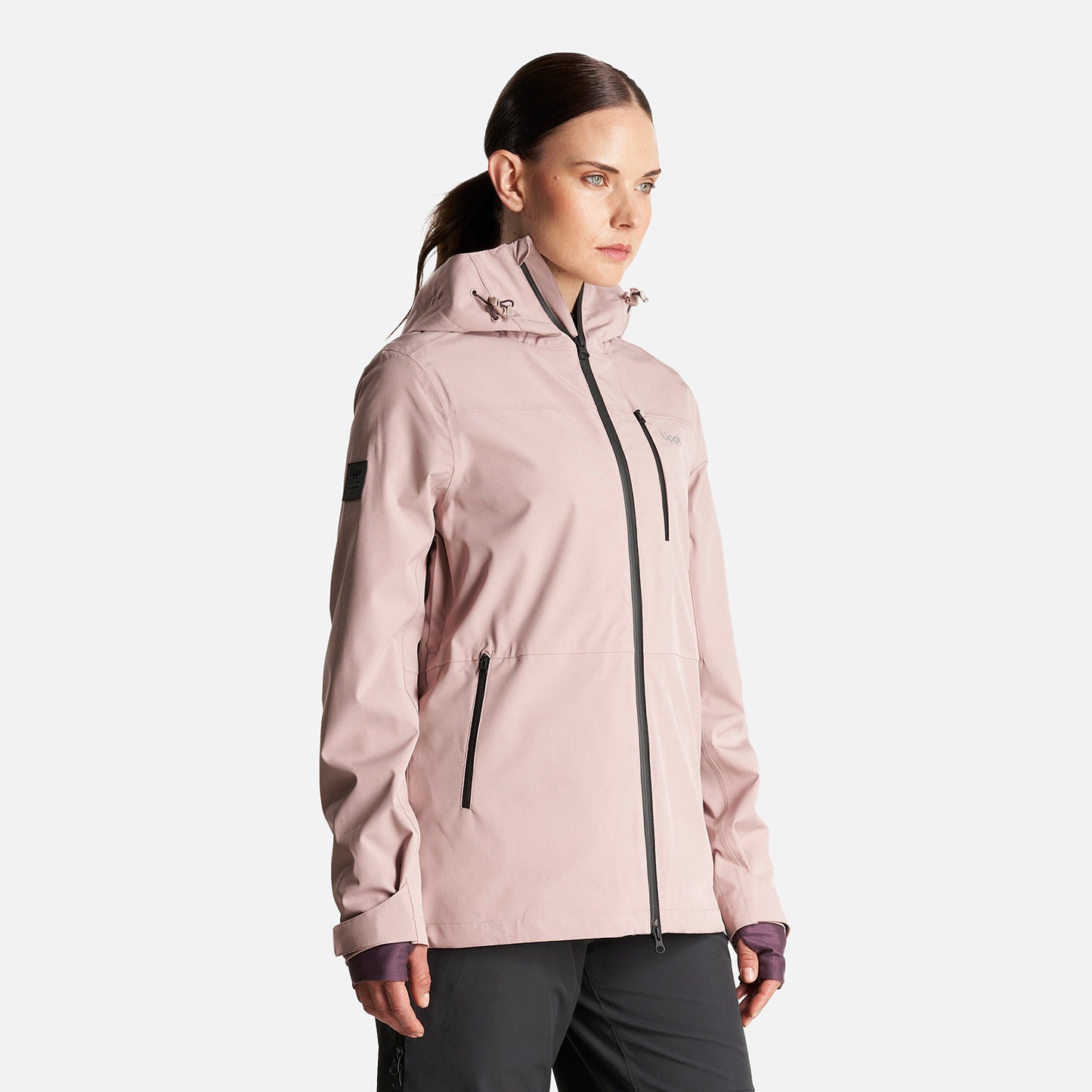 Chaqueta Mujer Sierra Nevada Light B-Dry Hoody Jacket Rosa Claro Lippi