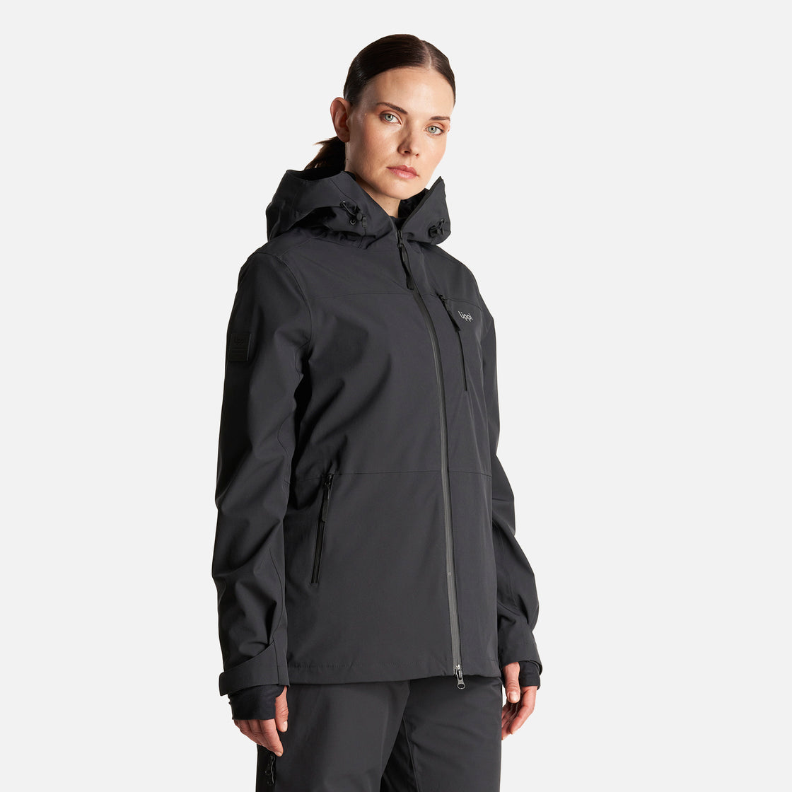 Chaqueta Mujer Sierra Nevada Light B-Dry Hoody Jacket Negro Lippi