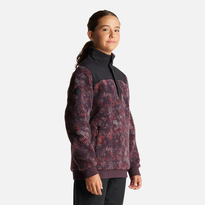 Chaqueta Teen Girl Glaciar Sherpa Pro 1/4 Zip Jacket  Print Burdeo Lippi