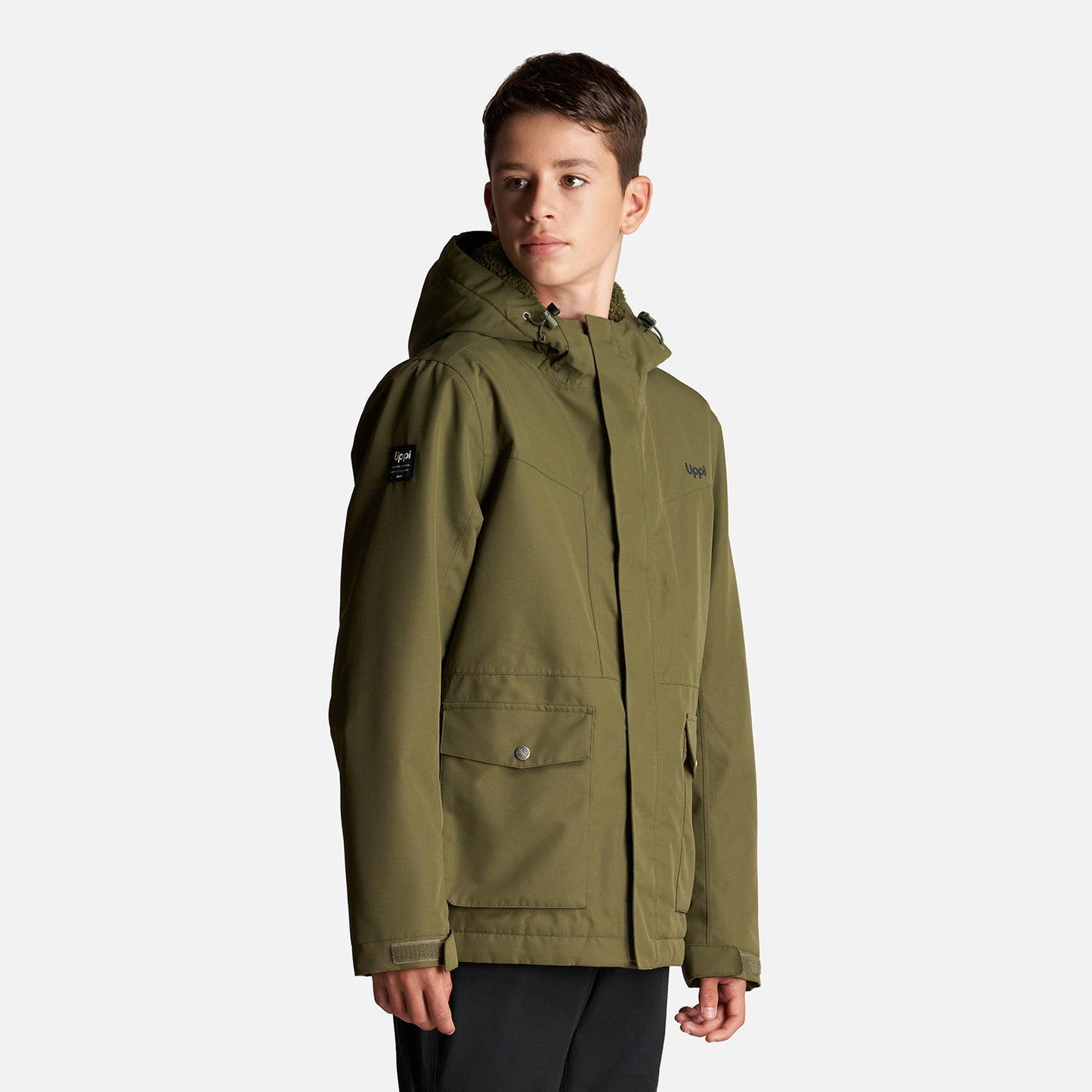 Chaqueta Teen Boy Roble B-Dry Hoody Jacket Verde Lippi