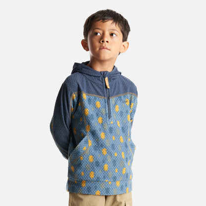 Poleron Niño Saltamontes Nano-F 14 Zip Hoody Print Azul Lippi