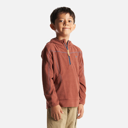 Poleron Niño Saltamontes Nano-F 14 Zip Hoody Terracota Lippi