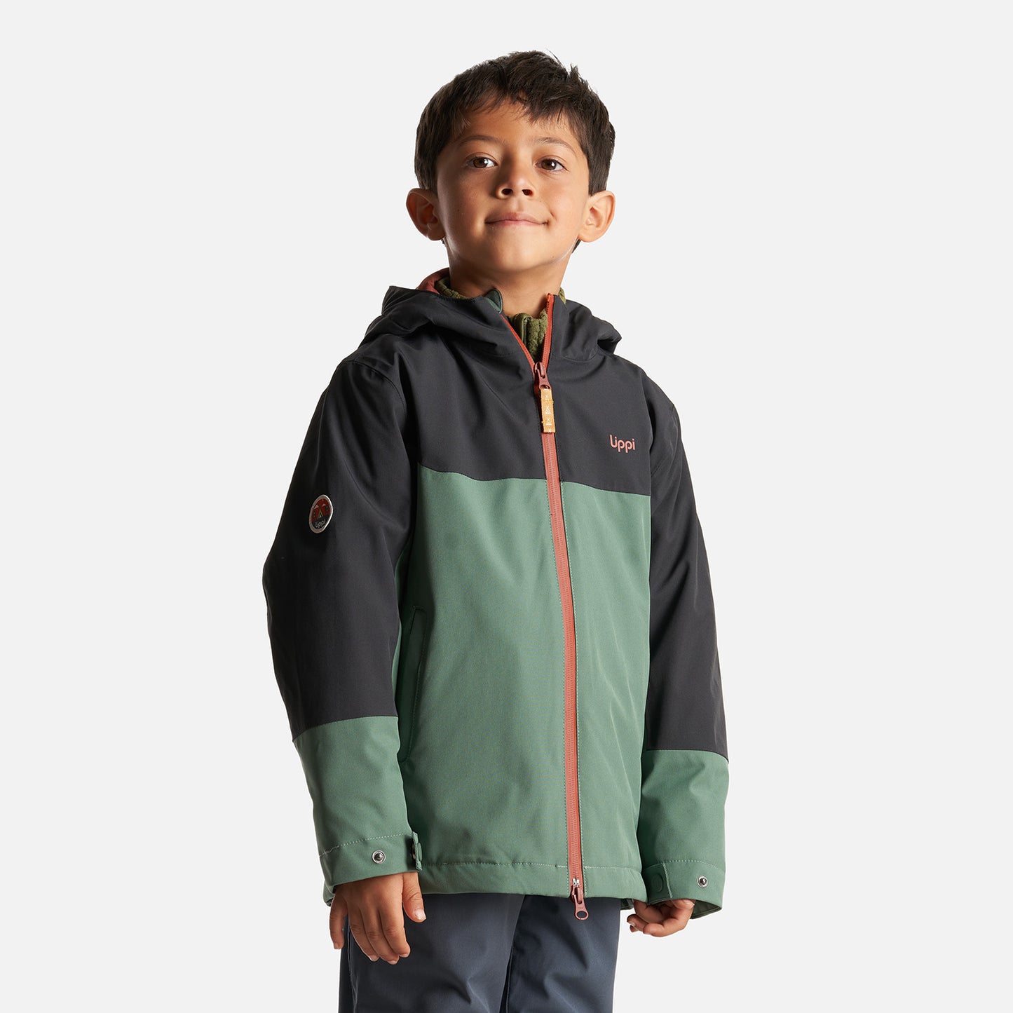 Chaqueta Niño Sierra Nevada B-Dry Steam-Pro Hoody Jacket Verde Botella/Negro Lippi