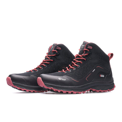 Botín Mujer Light Rock Mid ECO Negro Rosa Lippi