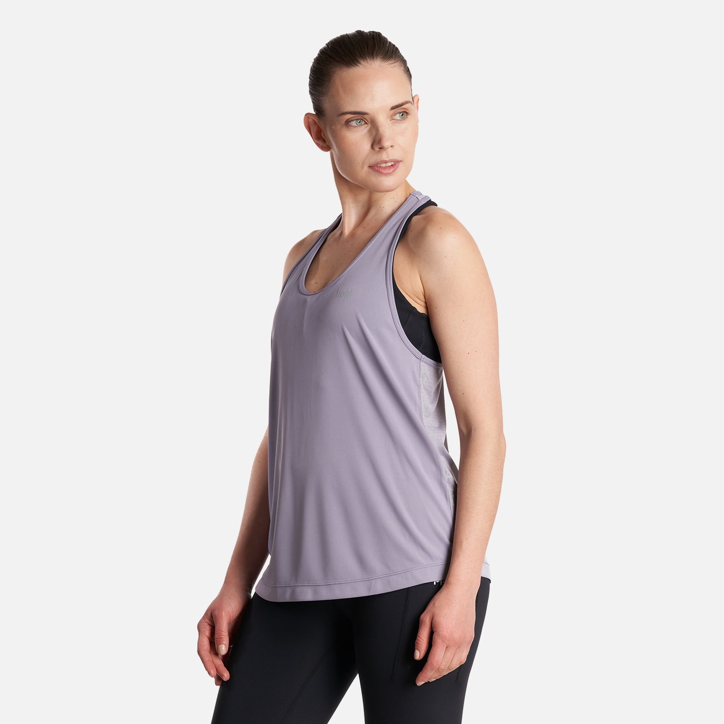 Polera Mujer  Workout Q-Dry Tank T-Shirt Morado Claro Lippi