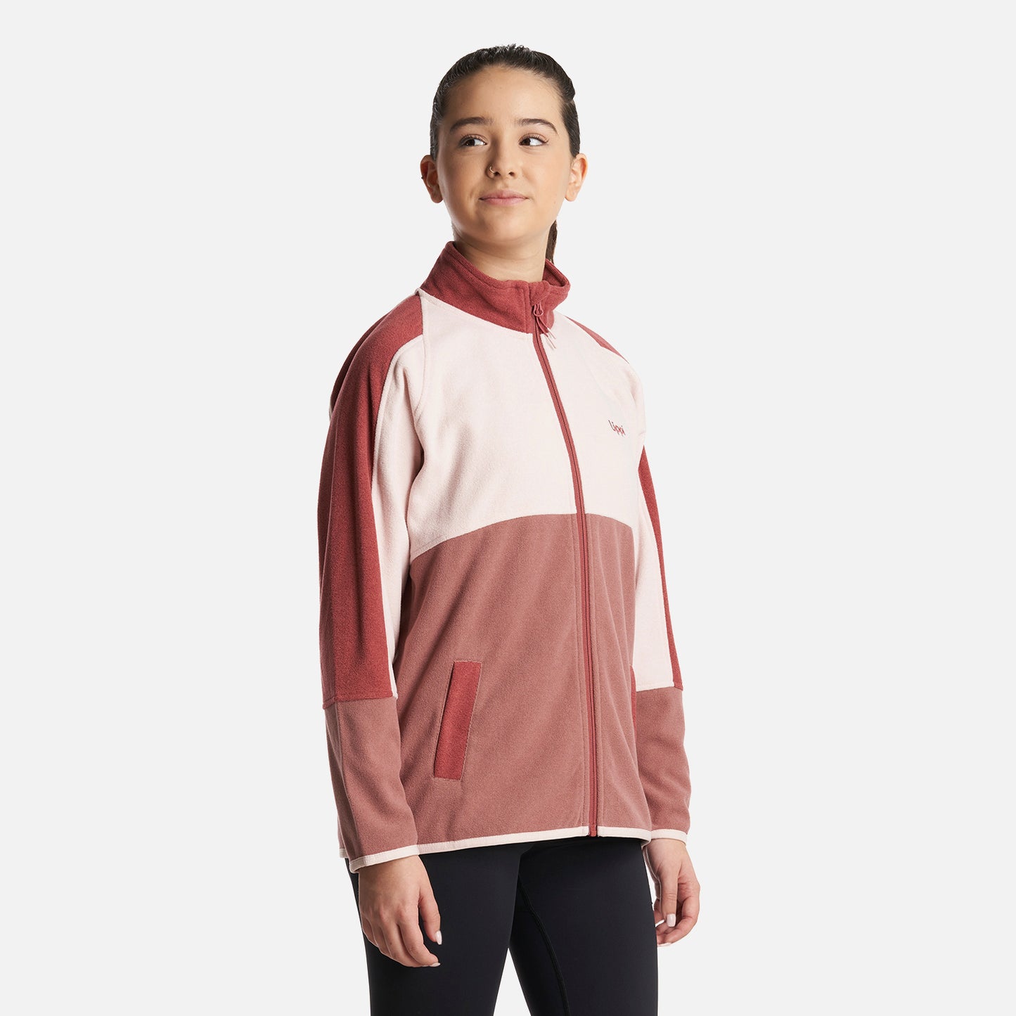 Poleron Teen Girl FirePlace Sweatshirt Rosa Claro Lippi