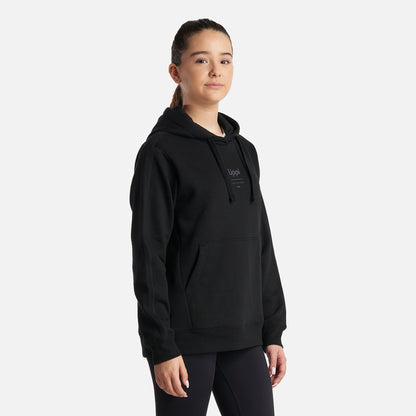 Poleron Teen Girl Ulmo Mid Point Hoody Sweatshirt Negro Lippi