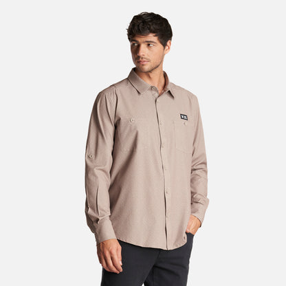 Camisa Hombre Cumbre Manga Larga Beige Haka Honu