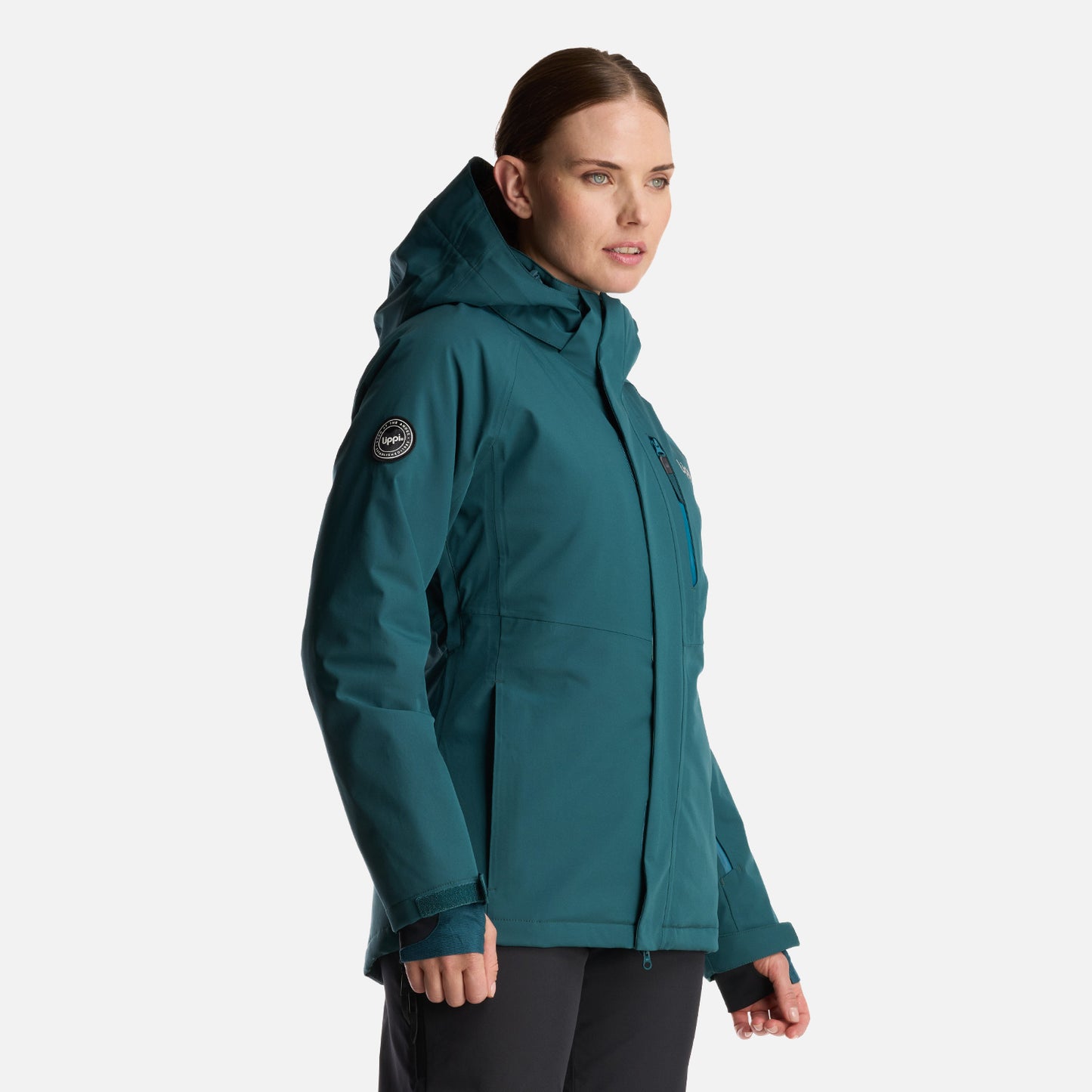 Chaqueta Mujer Andes B-Dry Hoody Jacket Verde Bosque Lippi