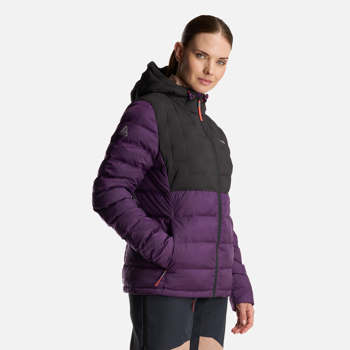 Chaqueta Mujer Bazpur EVO Down Hoody Jacket Morado Lippi