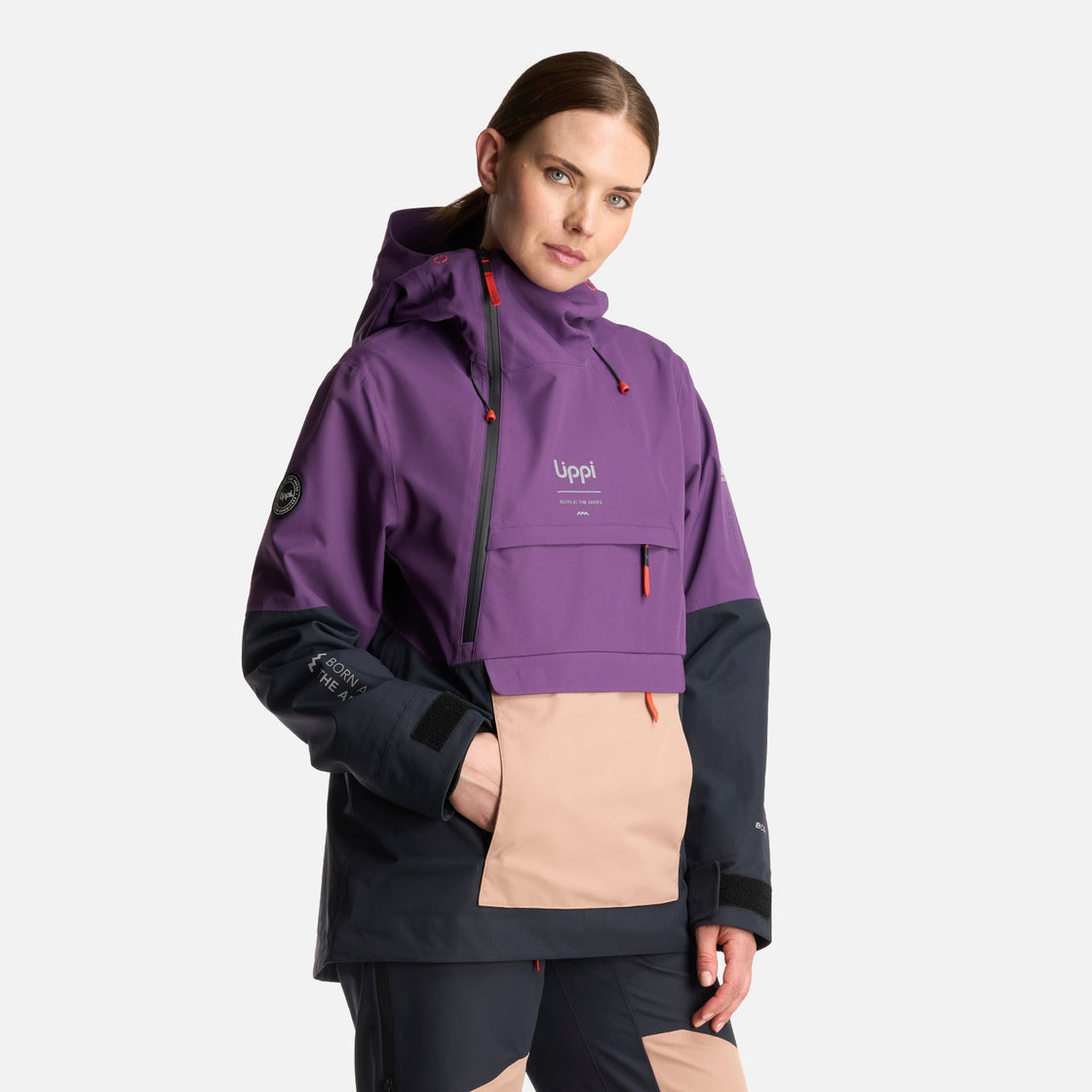 Chaqueta Mujer Black Hill 14 Zip B-Dry Jacket Morado Lippi