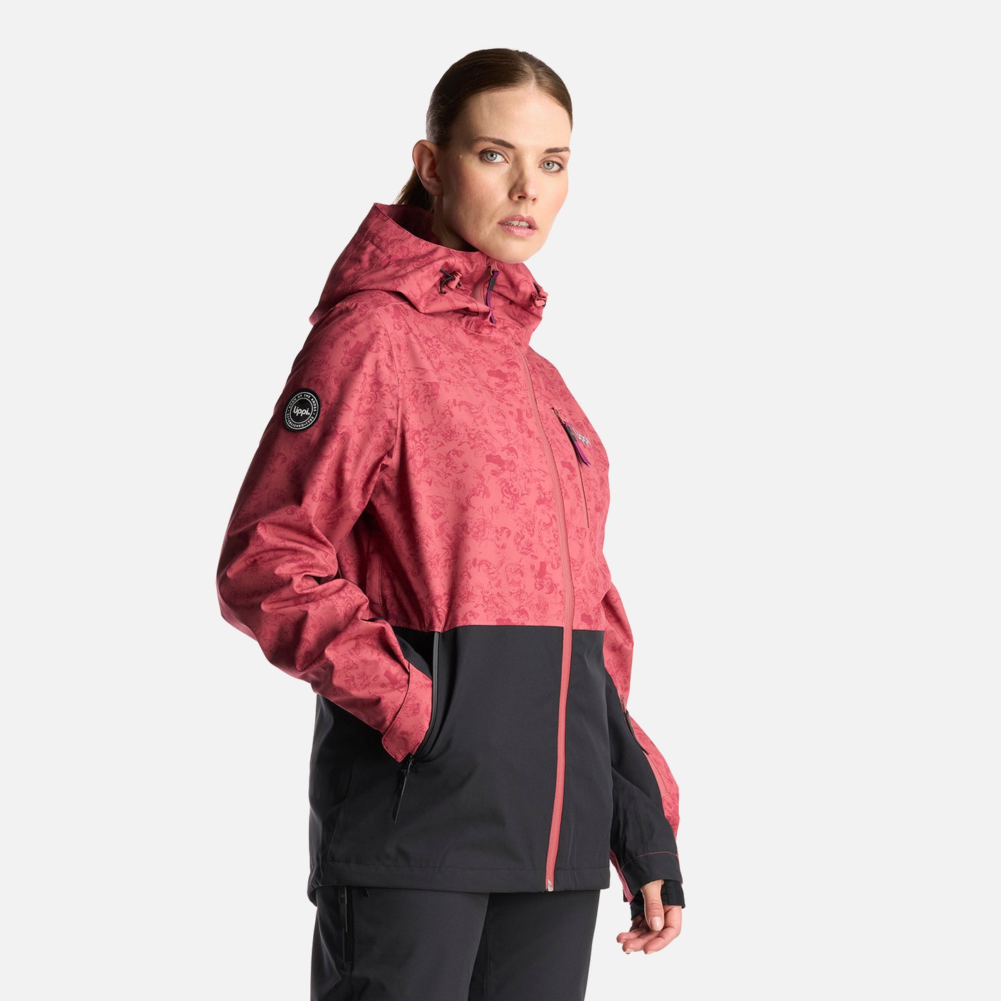 Chaqueta Mujer Sierra Nevada Light B-Dry Hoody Jacket Print rosa Lippi