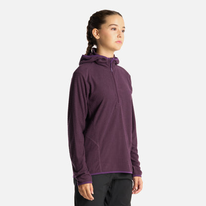 Poleron Teen Girl Mild Nano-F 14 Zip Hoody Morado Oscuro Lippi