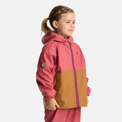 Chaqueta Niña Muddy B-Dry Hoody Jacket Rosa Oscuro Lippi