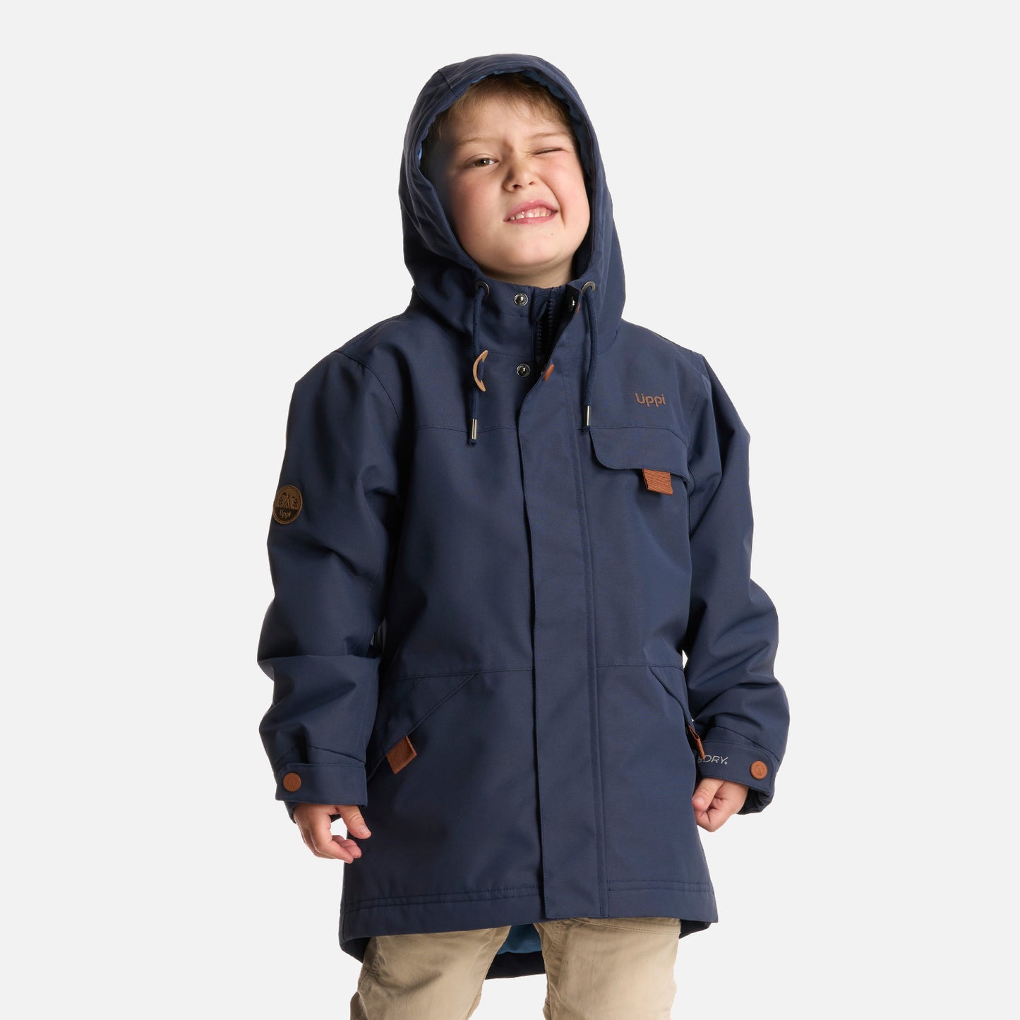 Chaqueta Niño Rainy B-Dry Hoody Jacket Azul Marino Lippi