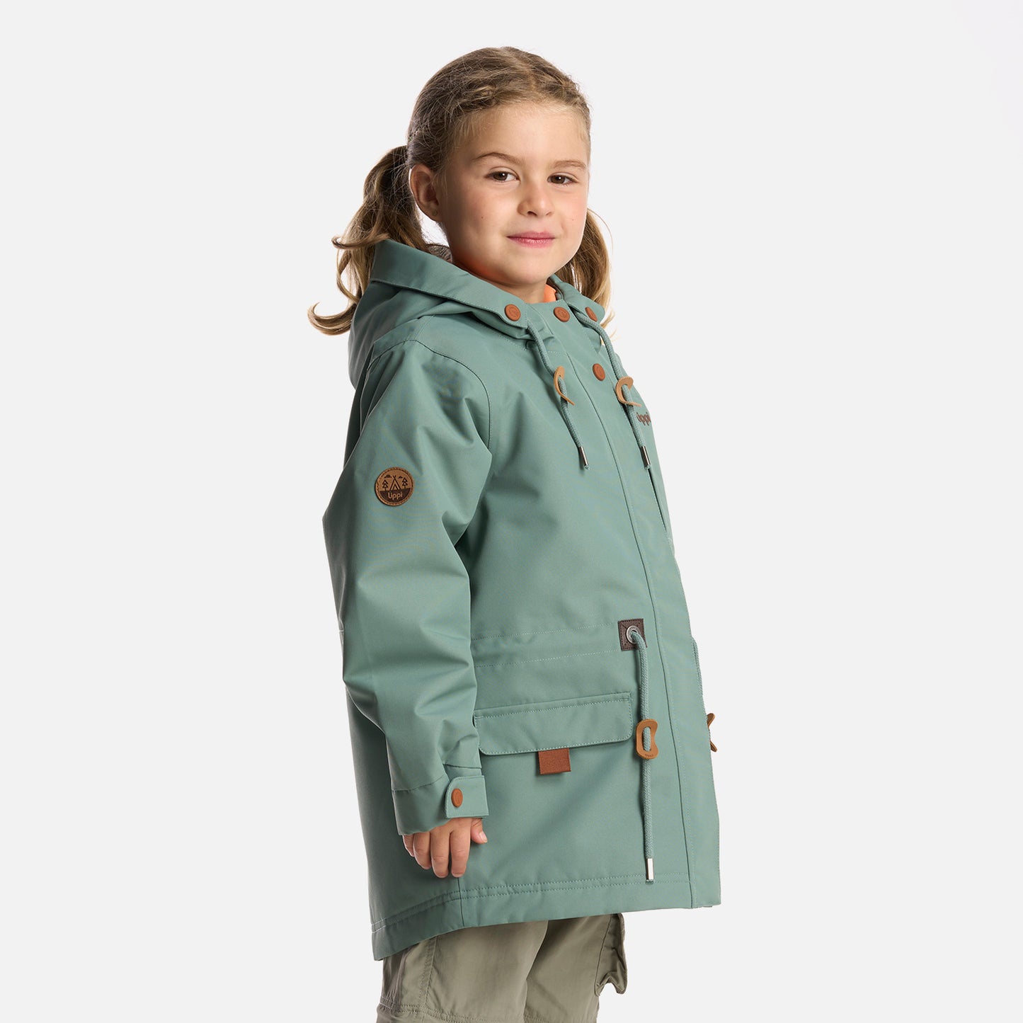 Chaqueta Niña Rainy B-Dry Hoody Jacket Jade Oscuro Lippi