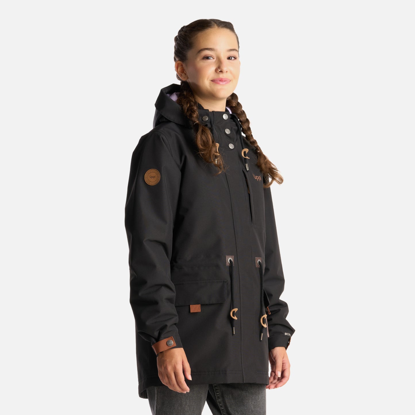 Chaqueta Teen Girl Rainy B-Dry Hoody Jacket Negro Lippi