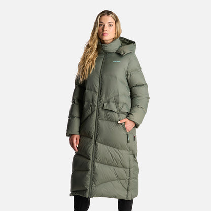 Chaqueta Mujer Termal Verde Grisaceo Haka Honu