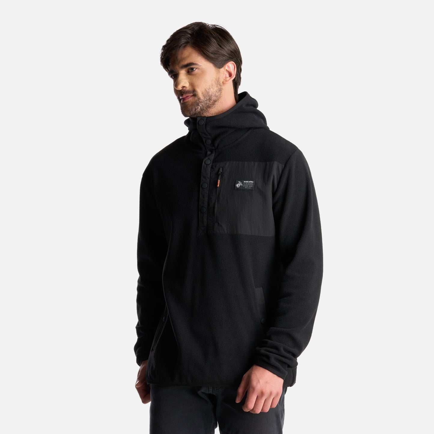 Poleron Hombre Tokerau Hoodie Negro Haka Honu