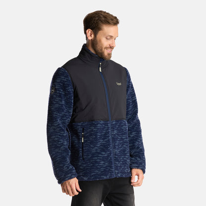 Chaqueta Hombre Glaciar Sherpa-Pro Jacket Print Azul Lippi