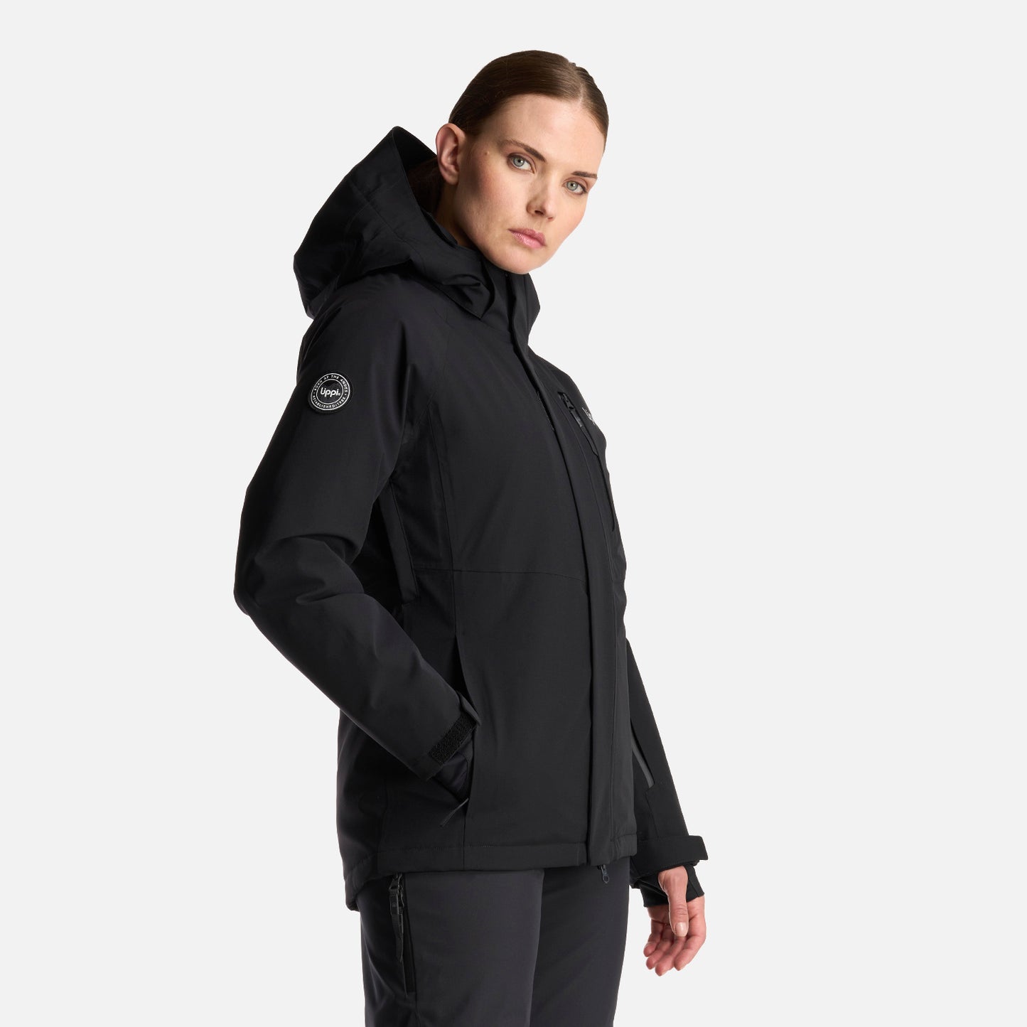 Chaqueta Mujer Andes B-Dry Hoody Jacket Negro Lippi