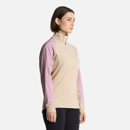 Polerón Mujer Egger 1/4 Zip Marfil Lippi