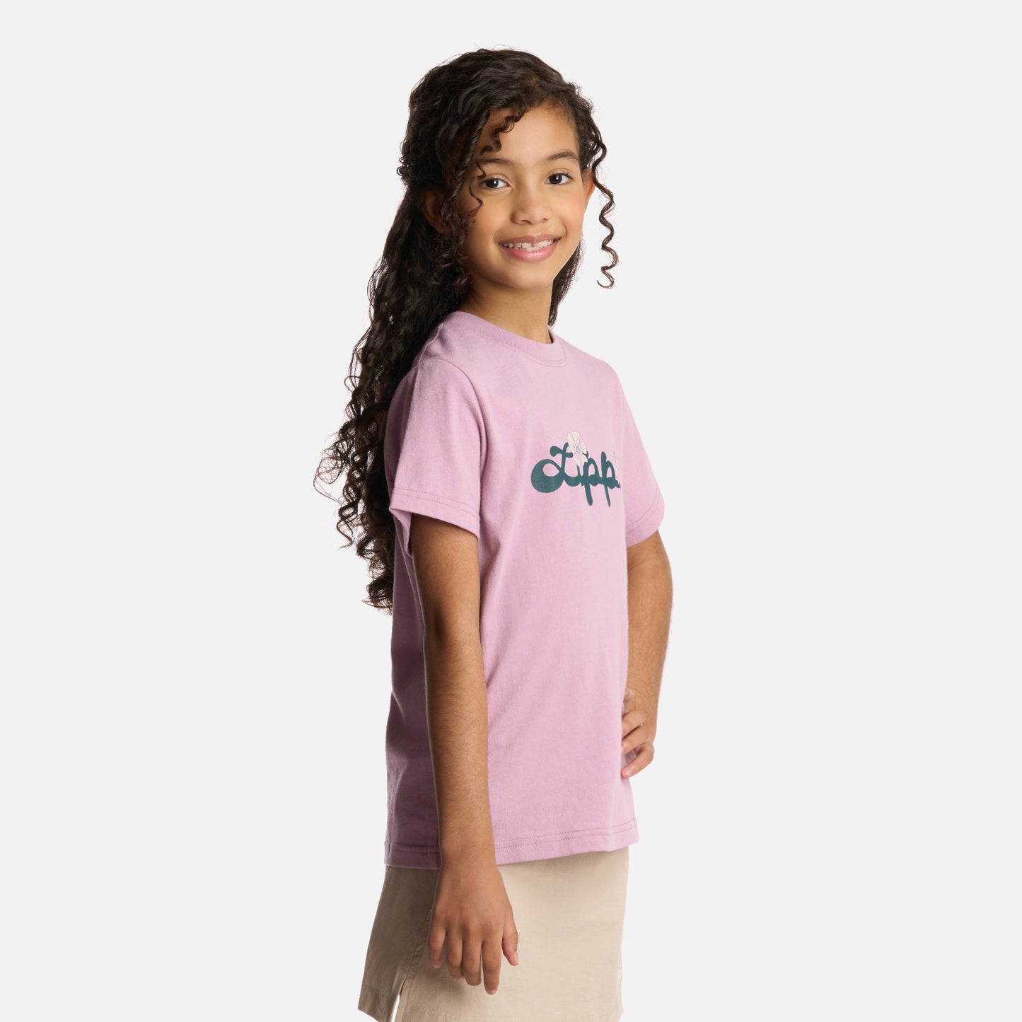 Polera Niña Logo Lippi T-Shirt Lila Lippi