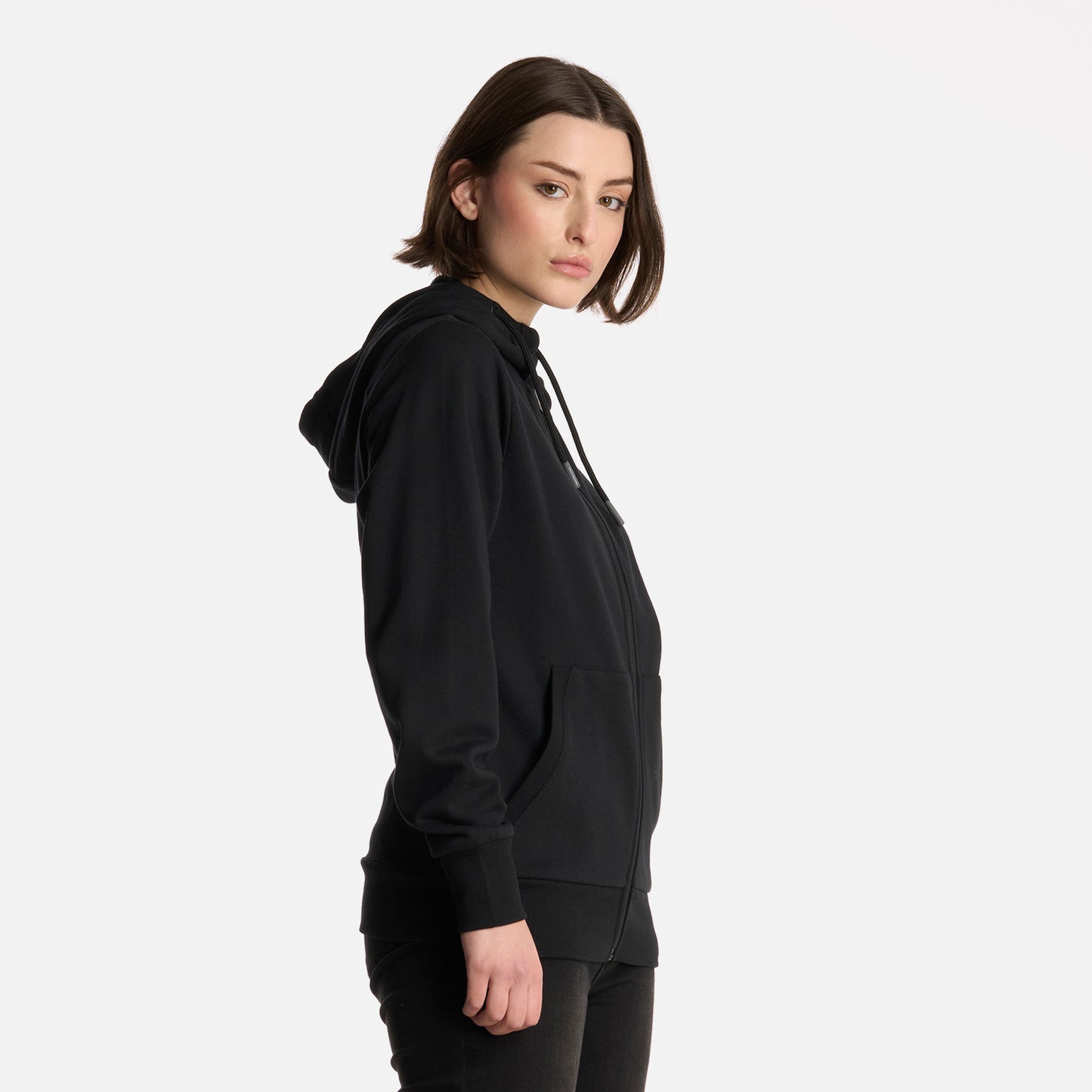 Polerón Mujer Ulmo Full Zip Hoody Sweatshirt Negro Lippi