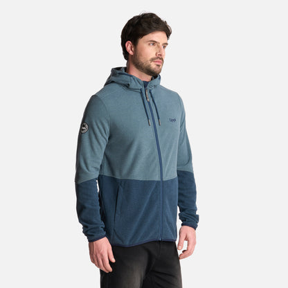 Polerón Hombre Stripes Nano-F Full Zip Hoody Azul Piedra Lippi