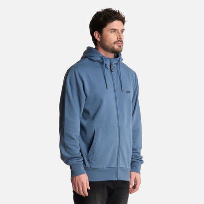 Polerón Hombre Ulmo Full Zip Hoody Sweatshirt Azul Piedra Lippi