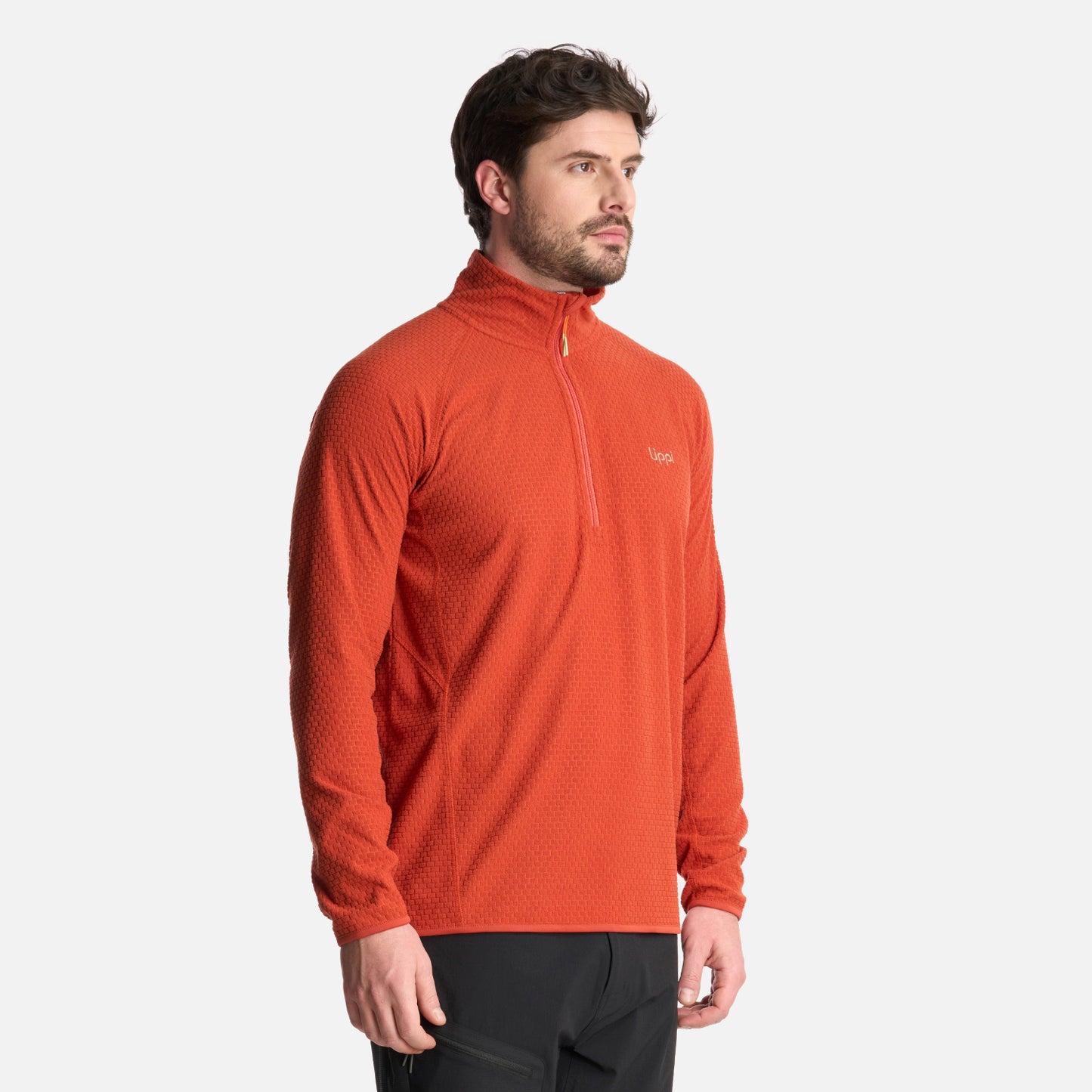 Polerón Hombre Jacaranda Nano-F 14 Zip Terracota Lippi