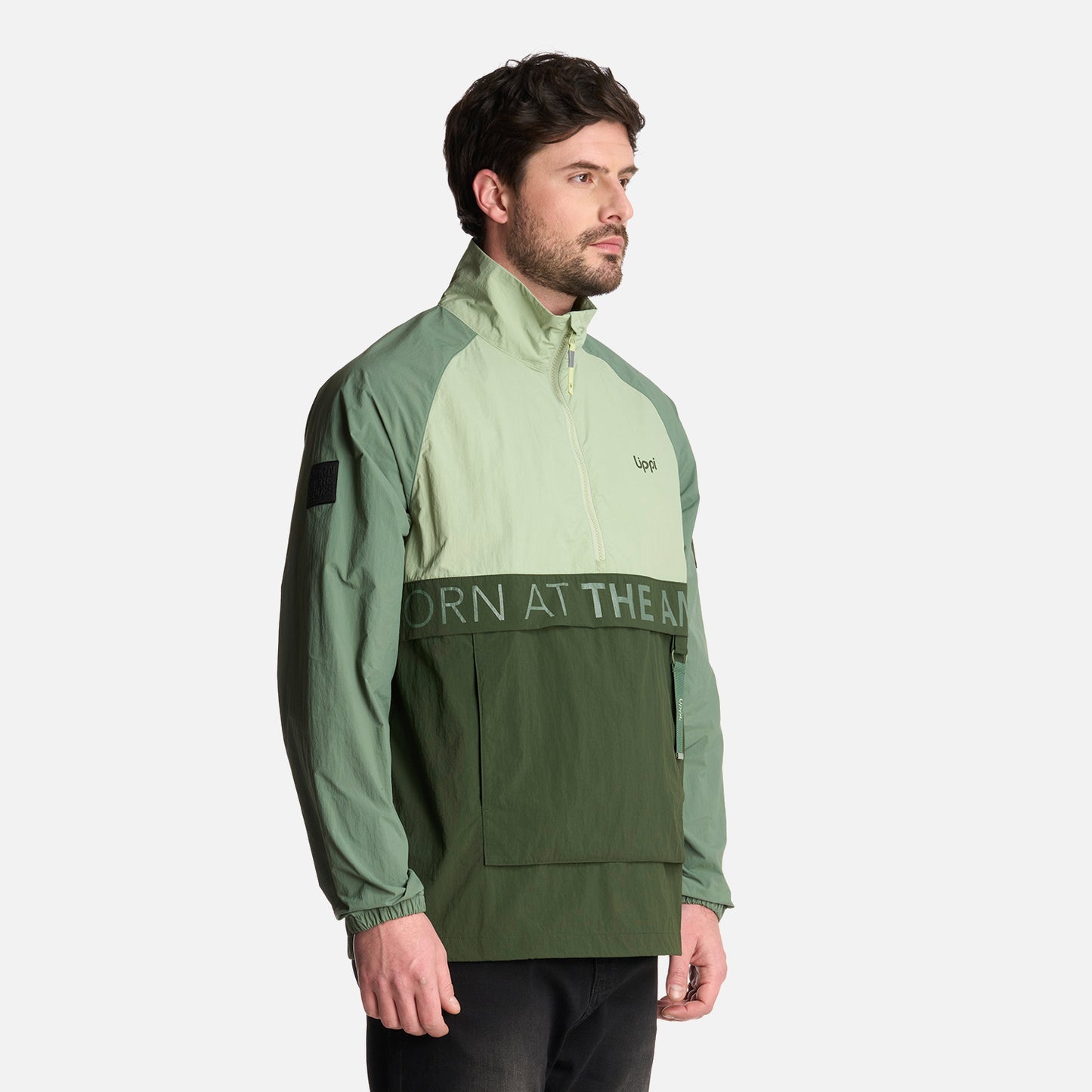 Chaqueta Hombre WindCity WindBreaker 1/4 Zip Jacket Jade Lippi