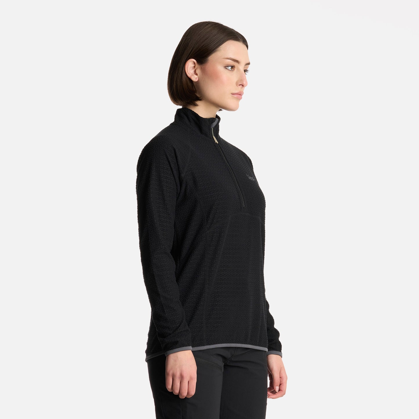 Polerón Mujer Jacaranda Nano-F 14 Zip Negro Lippi