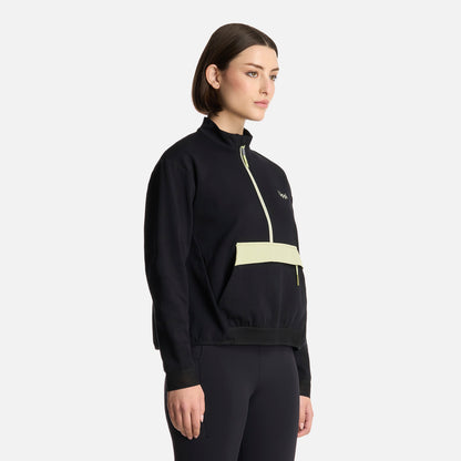 Polerón Mujer DownStreet 1/4 Zip Sweatshirt Negro Lippi