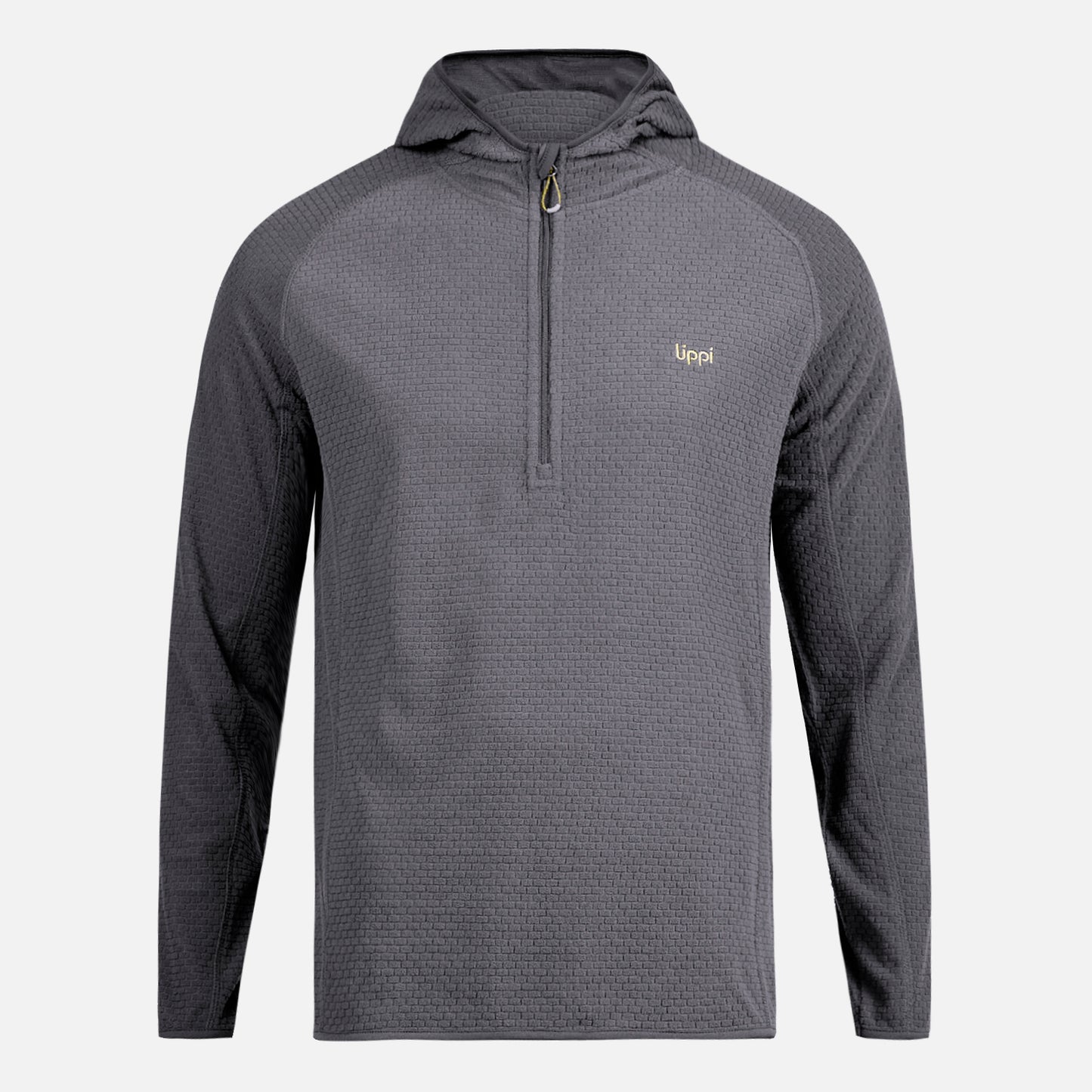 Poleron Hombre Jacaranda Nano-F 1/4 Zip Hoody Gris Oscuro Lippi