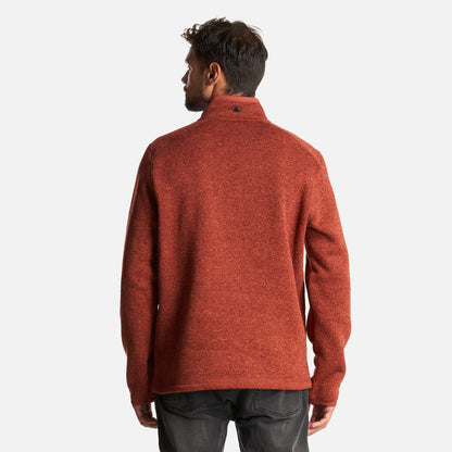 Poleron Hombre Coronado Therm-Pro Pullover Melange Vino Lippi