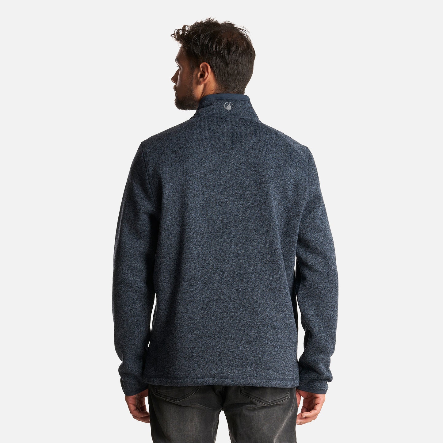 Poleron Hombre Coronado Therm-Pro Pullover Melange Azul Marino Lippi