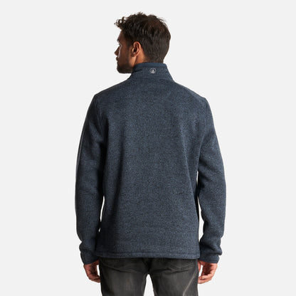 Poleron Hombre Coronado Therm-Pro Pullover Melange Azul Marino Lippi