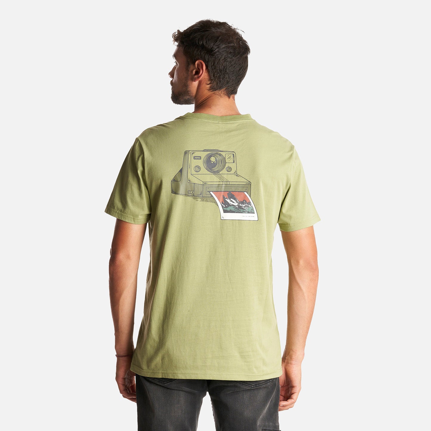 Polera Hombre Into the Mountain T-Shirt Verde Mate Lippi