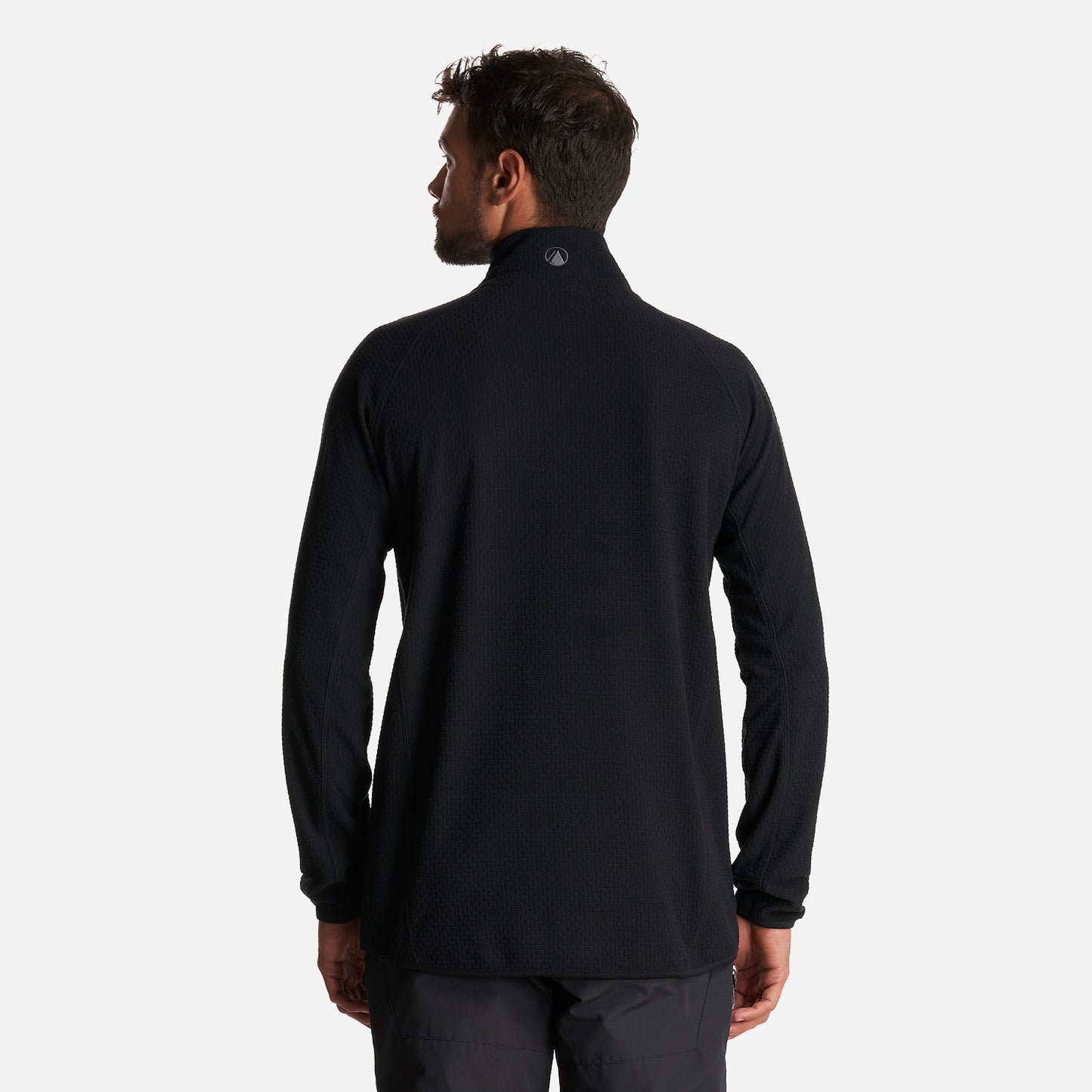 Poleron Hombre Jacaranda Nano-F 1/4 Zip Negro Lippi