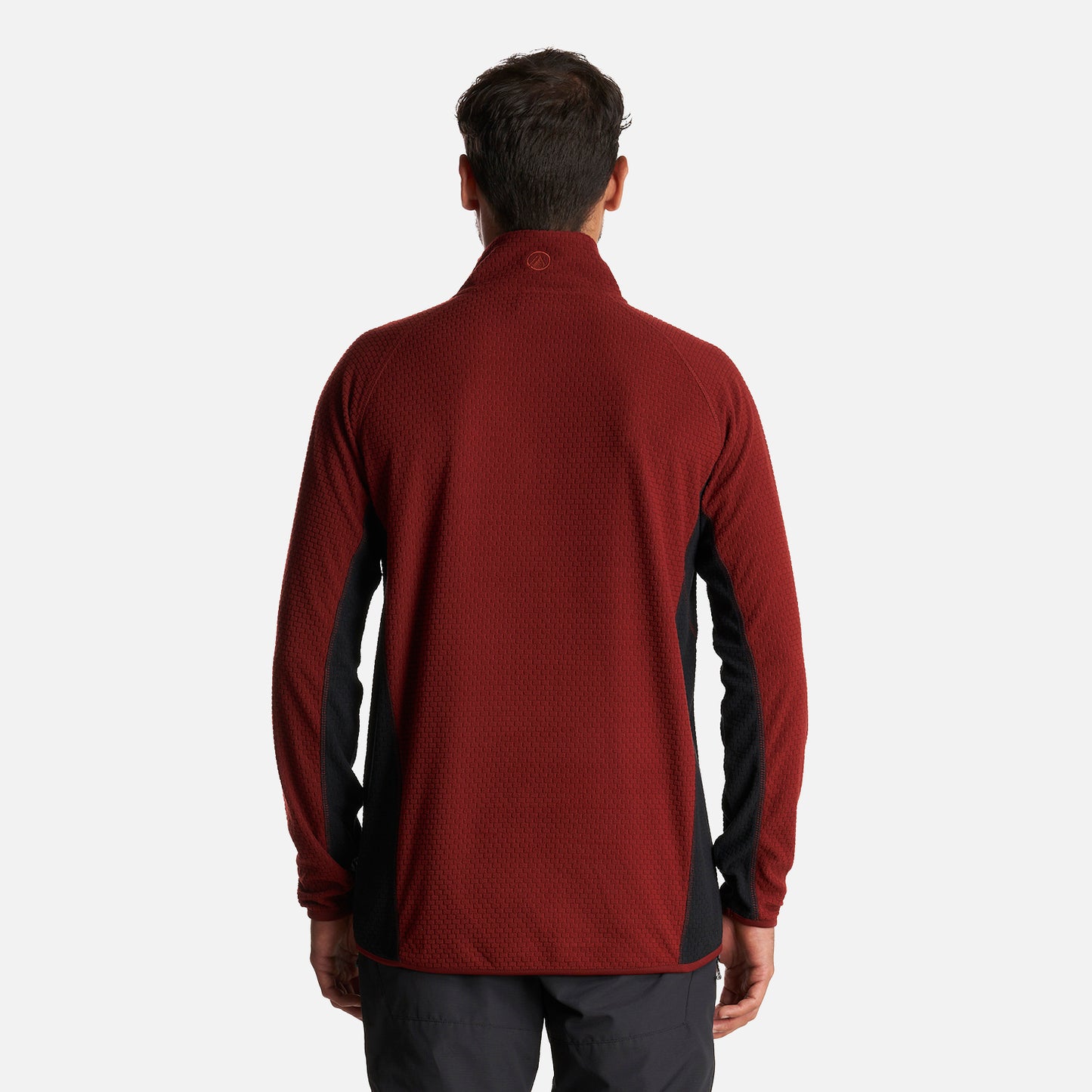 Poleron Hombre Jacaranda Nano-F 1/4 Zip Vino Lippi