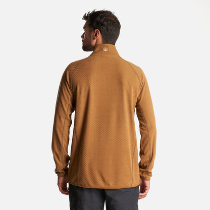 Poleron Hombre Jacaranda Nano-F 1/4 Zip Mostaza Lippi