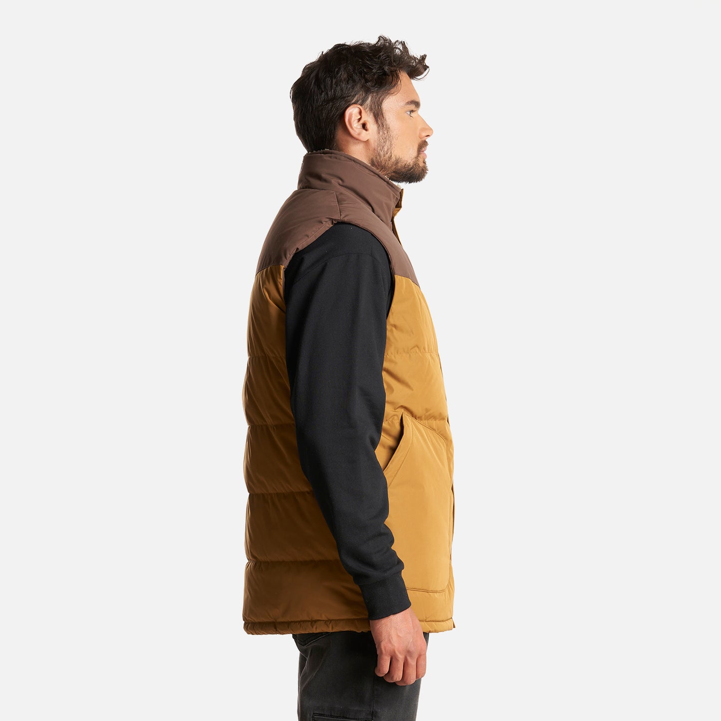 Chaqueta Hombre Kobuk Down Vest Mostaza Oscuro Lippi