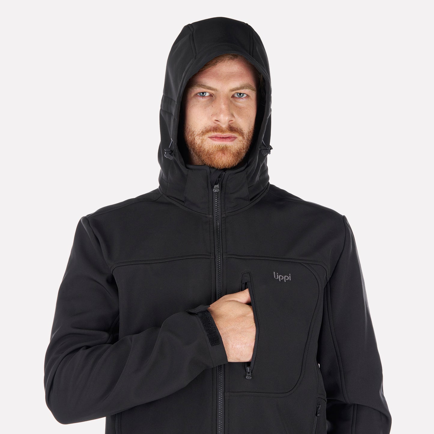 Chaqueta Hombre Macaya Softshell Hoody Jacket Negro Lippi