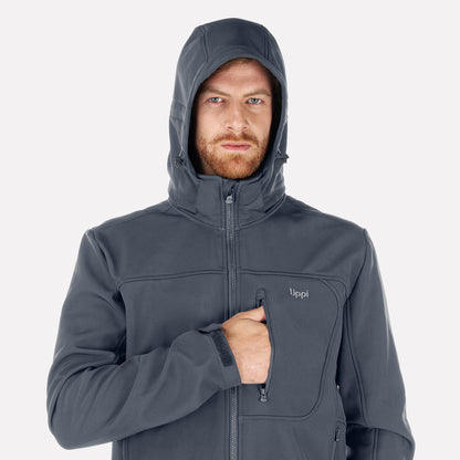 Chaqueta Hombre Macaya Softshell Hoody Jacket Gris Oscuro Lippi