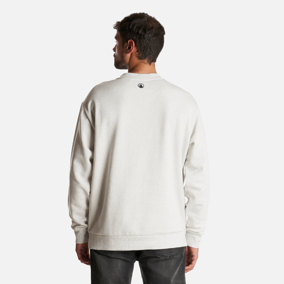 Poleron Hombre Ulmo Crewneck Sweatshirt Melange Gris Claro Lippi