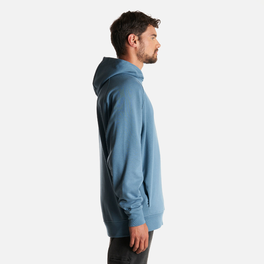 Poleron Hombre Ulmo Hoody Sweatshirt Azul Piedra Lippi