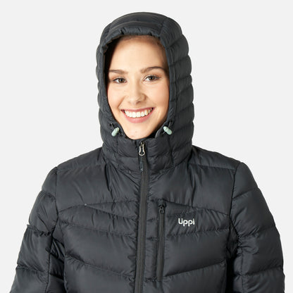 Chaqueta Mujer Bazpur Down Hoody Jacket Negro Lippi