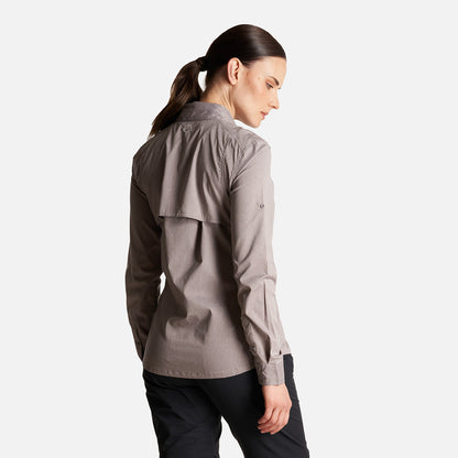 Camisa Mujer Rosselot Long Sleeve Q-Dry Shirt Malva Lippi